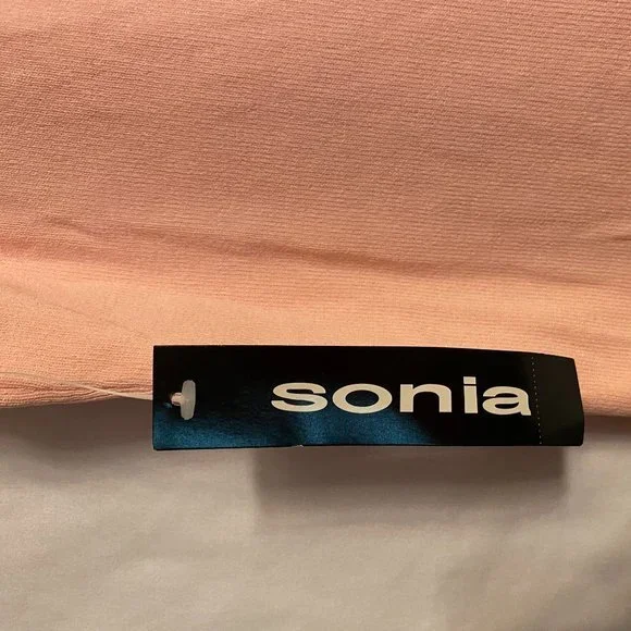 Sonia Pink/Black Sleeveless Sweater Top Size M NWT - Picture 3 of 5